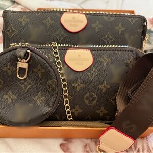 Brown Designer Women's Bag Set